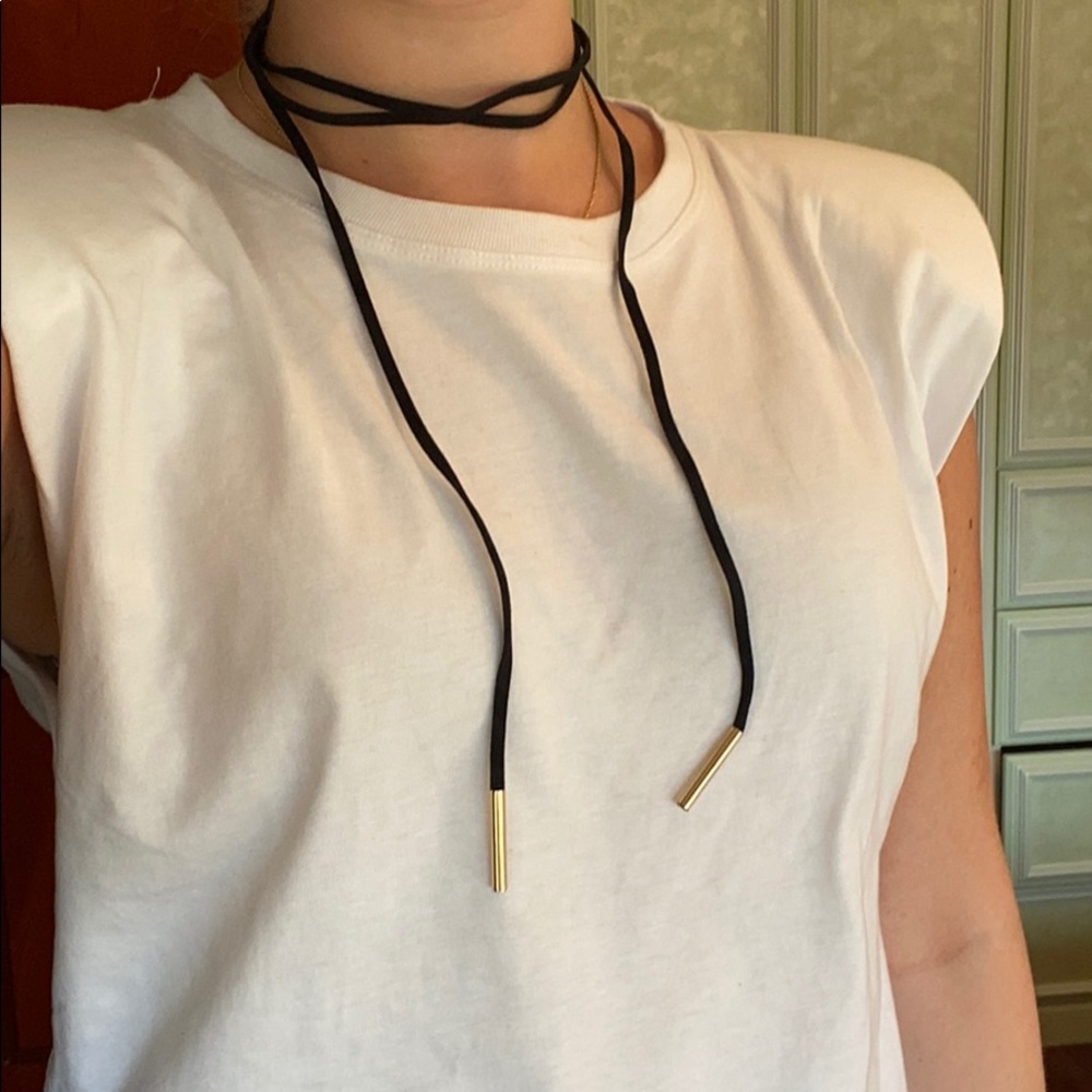 Black wrap around chokers